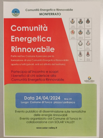 Incontro Comunità Energetica Rinnovabile 24/04/2024