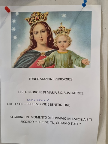 Tonco | Festa in onore di Maria S.S. Ausiliatrice (edizione 2023)