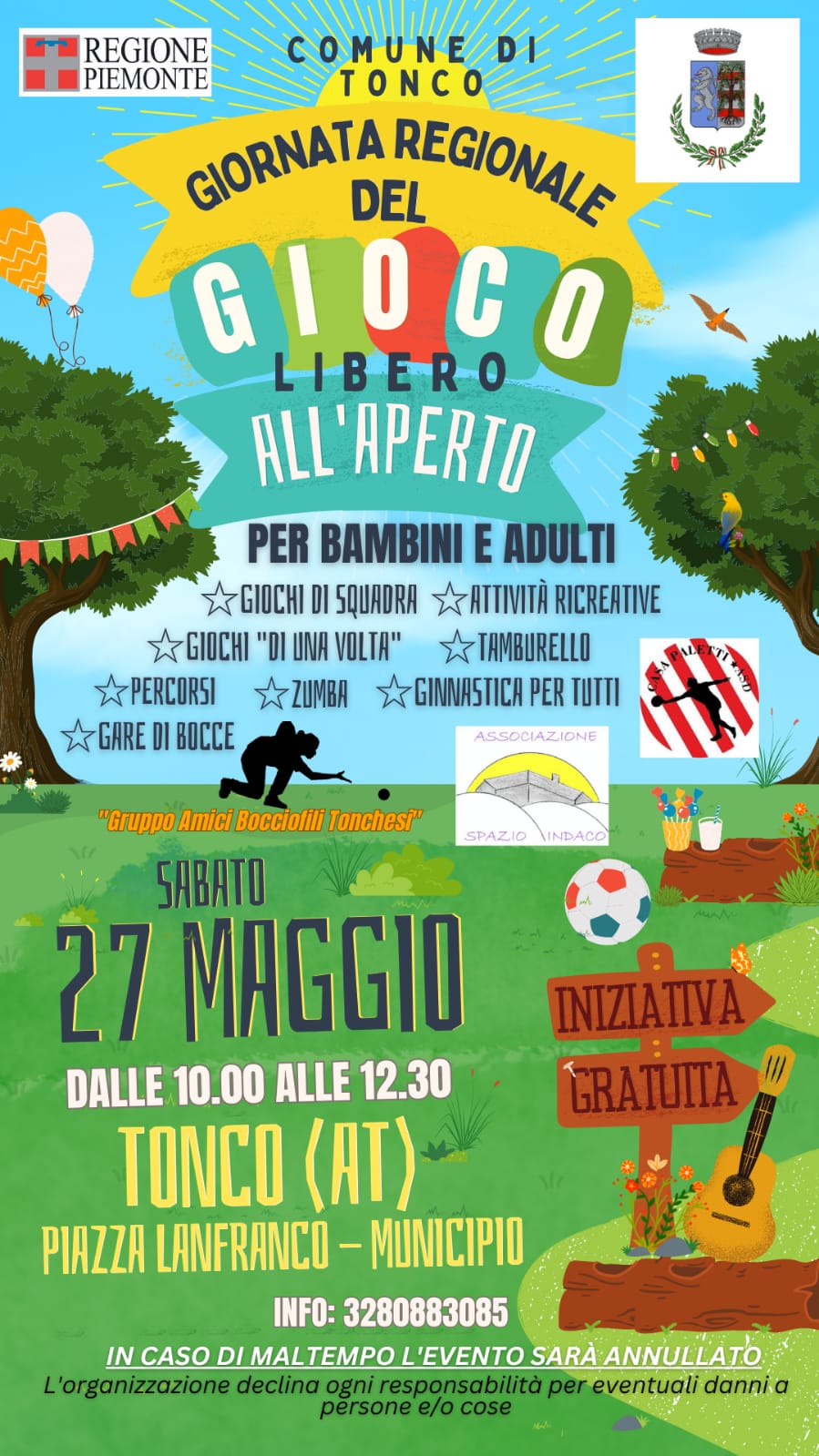 Giornata Regionale del Gioco libero all'aperto