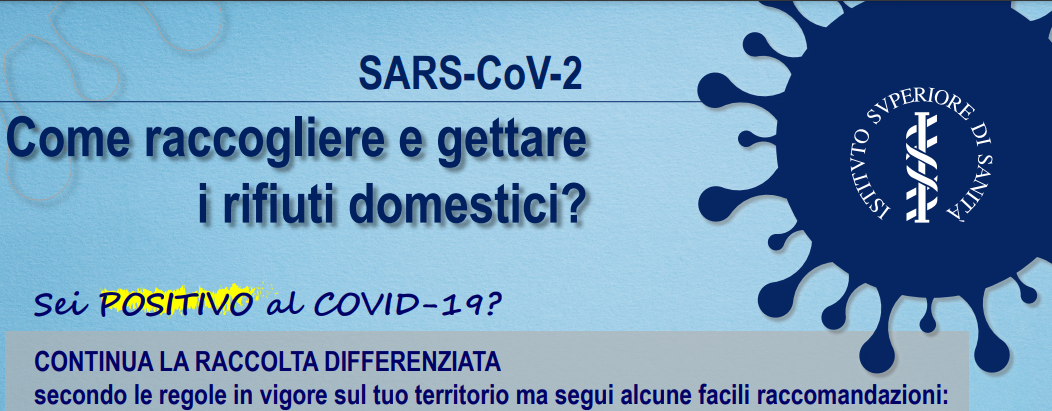 COVID19 - Aggiornamento modalità raccolta rifiuti