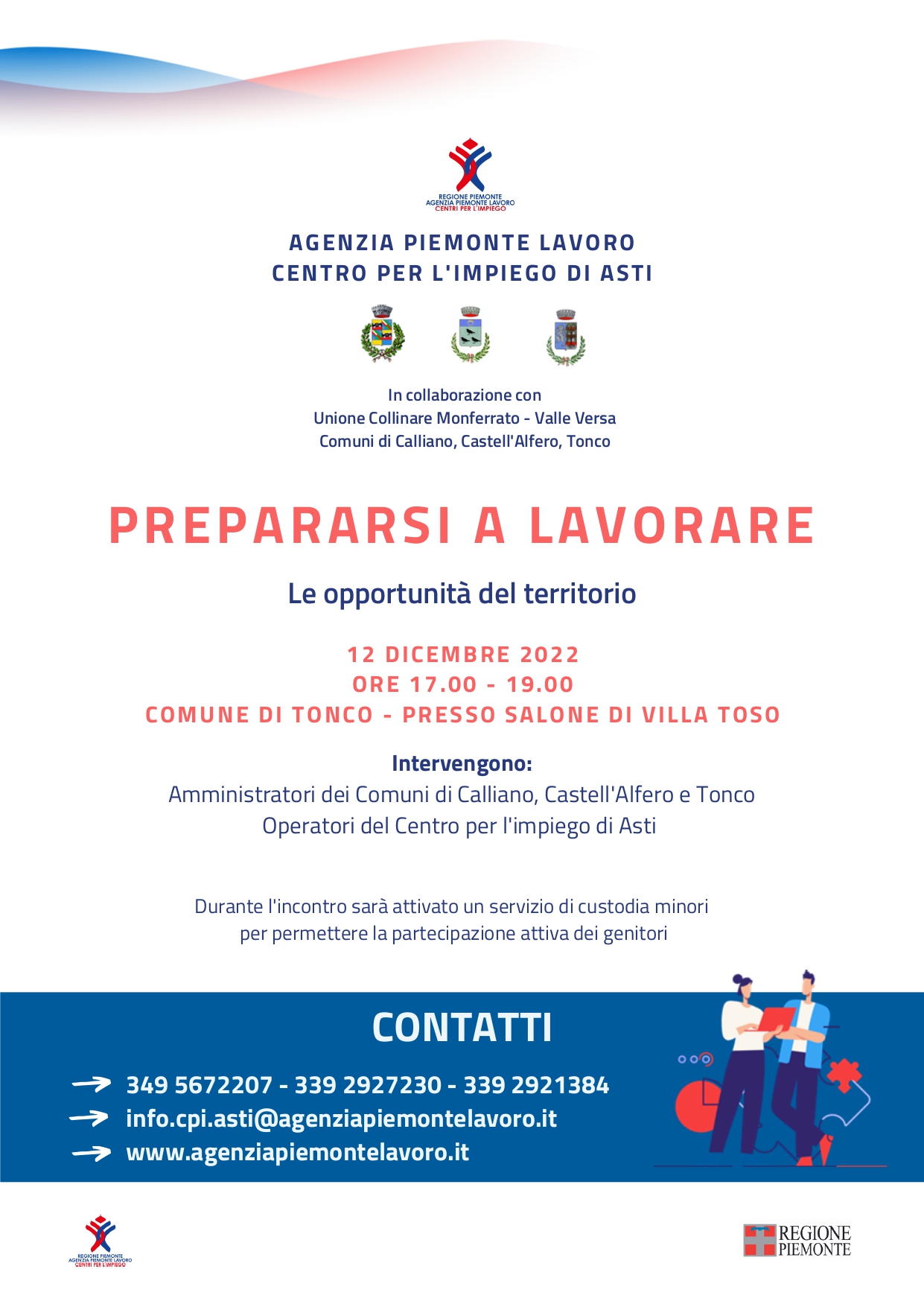 Incontro Centro per l'Impiego - Prepararsi a lavorare: Le opportunità del territorio