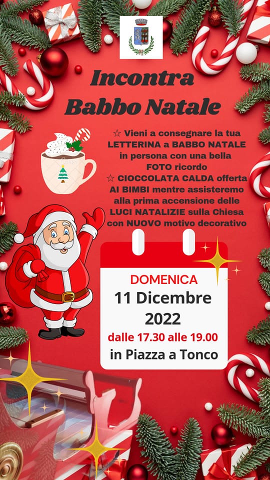 Tonco | Consegna della letterina a Babbo Natale