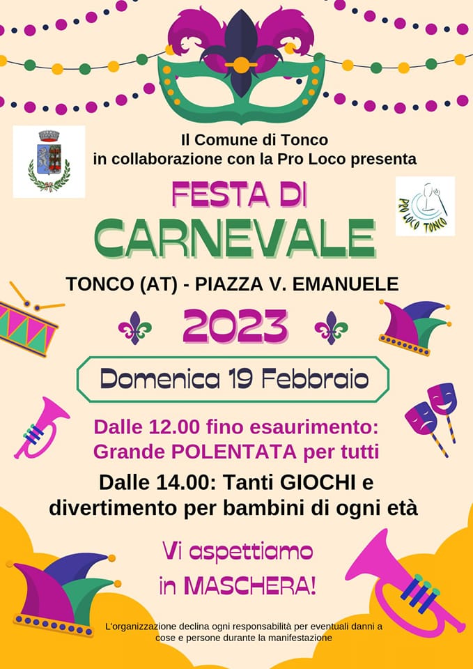 Tonco | "Festa di Carnevale"