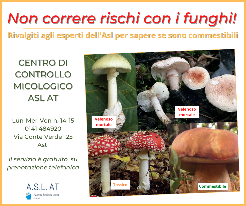 COMMESTIBILITA' FUNGHI - Consulenza del Centro di Controllo Micologico