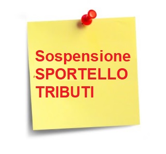 Sospensione sportello tributi