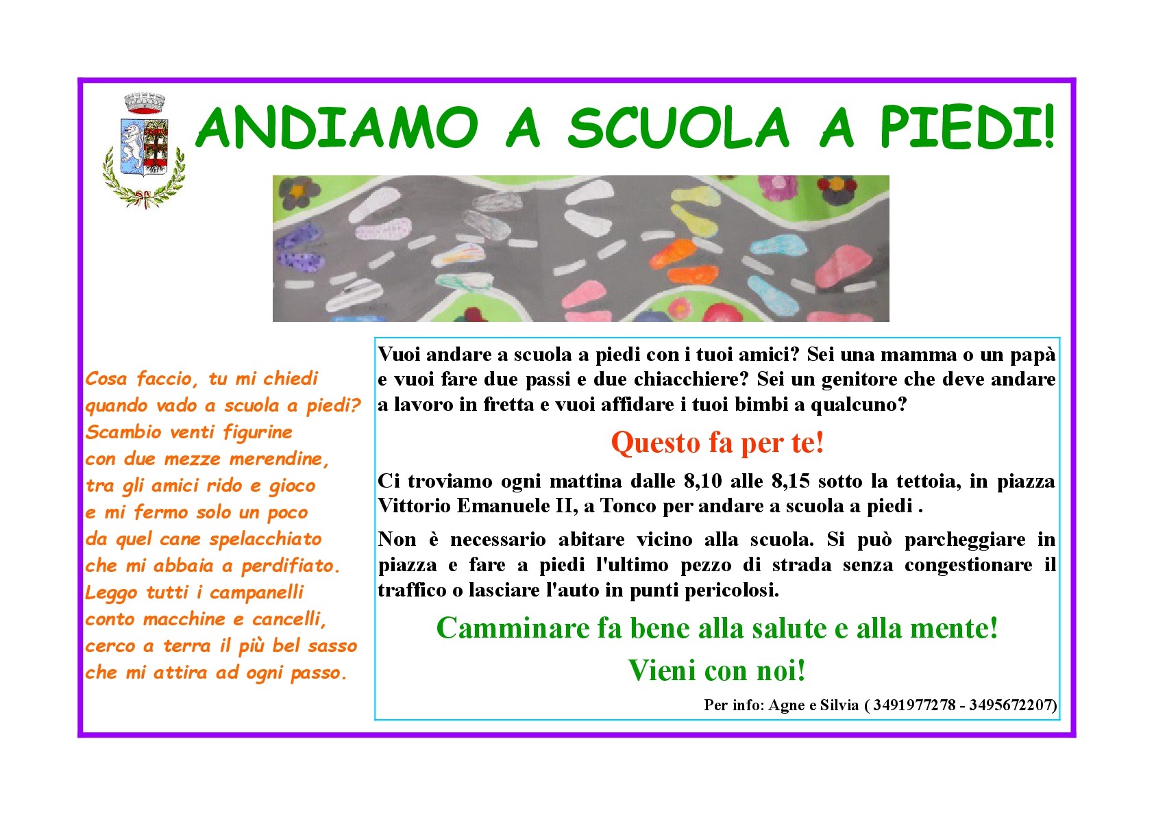 Andiamo a scuola a piedi!!!