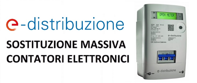 Avviso campagna di installazione massiva dei nuovi contatori elettronici - E-Distribuzione 