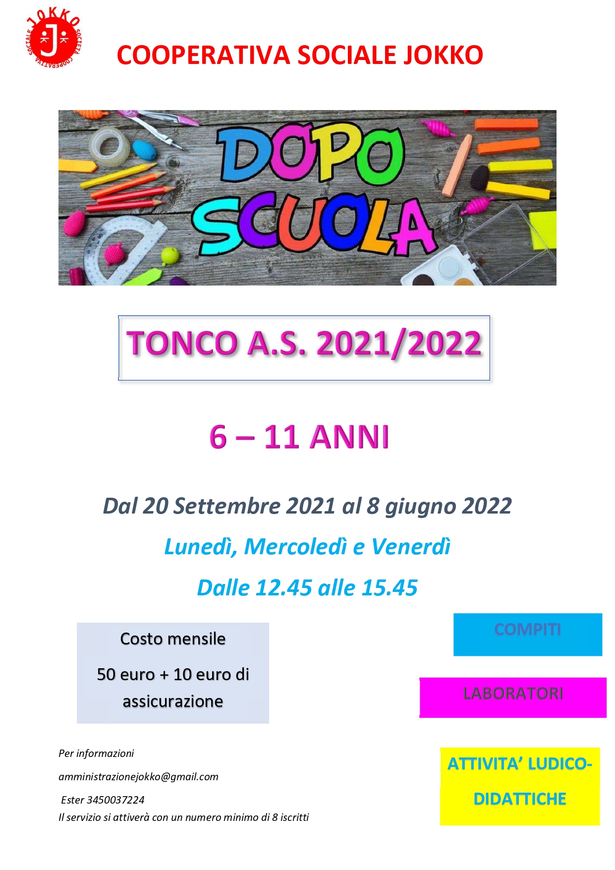 Dopo scuola 2021/2022
